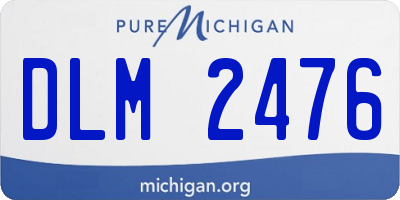 MI license plate DLM2476