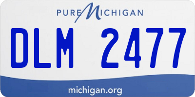 MI license plate DLM2477