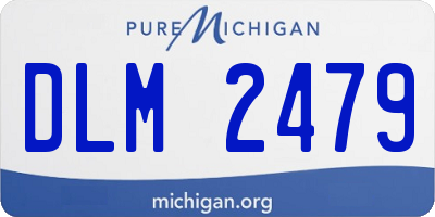 MI license plate DLM2479