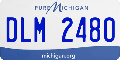 MI license plate DLM2480