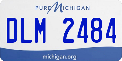 MI license plate DLM2484