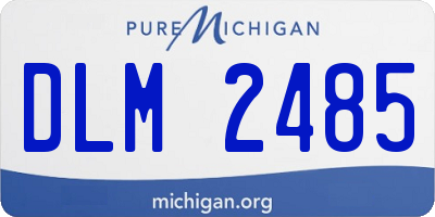 MI license plate DLM2485