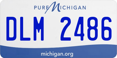 MI license plate DLM2486