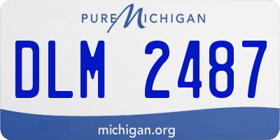 MI license plate DLM2487