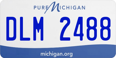 MI license plate DLM2488