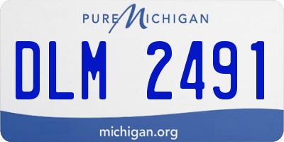 MI license plate DLM2491
