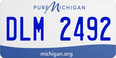 MI license plate DLM2492