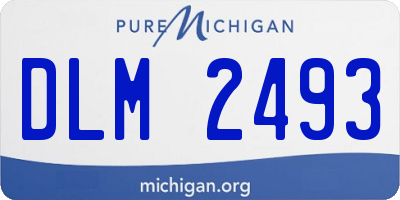 MI license plate DLM2493