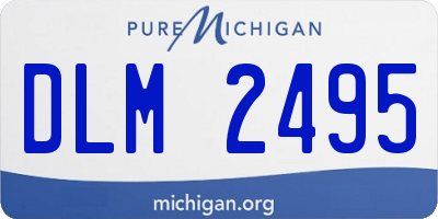 MI license plate DLM2495