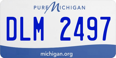 MI license plate DLM2497