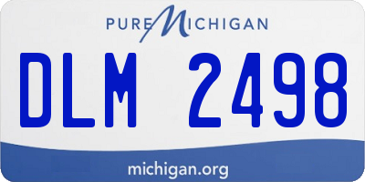 MI license plate DLM2498