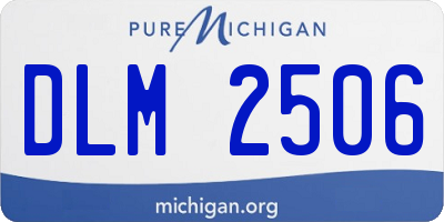 MI license plate DLM2506
