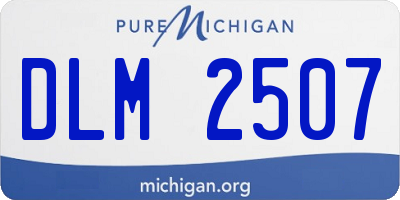 MI license plate DLM2507