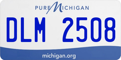 MI license plate DLM2508