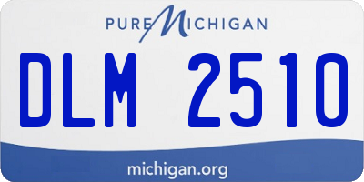 MI license plate DLM2510