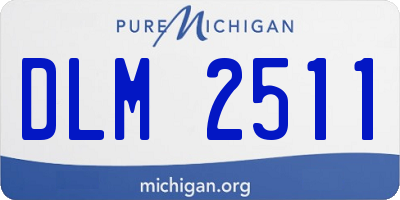 MI license plate DLM2511