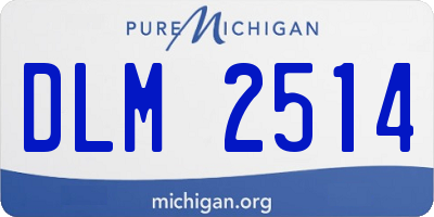 MI license plate DLM2514