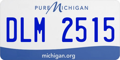MI license plate DLM2515