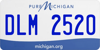MI license plate DLM2520