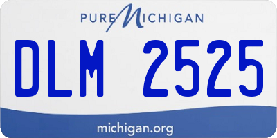 MI license plate DLM2525