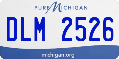 MI license plate DLM2526