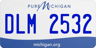 MI license plate DLM2532