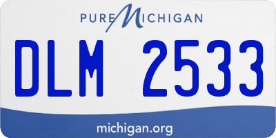 MI license plate DLM2533