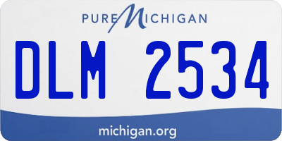 MI license plate DLM2534