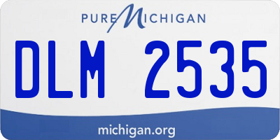 MI license plate DLM2535