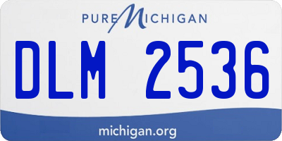 MI license plate DLM2536