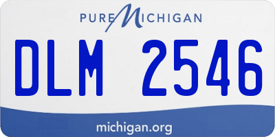 MI license plate DLM2546