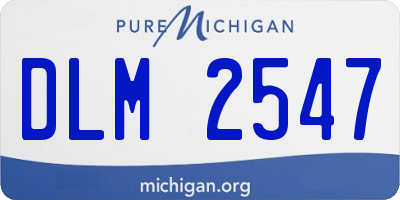 MI license plate DLM2547