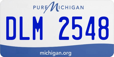 MI license plate DLM2548