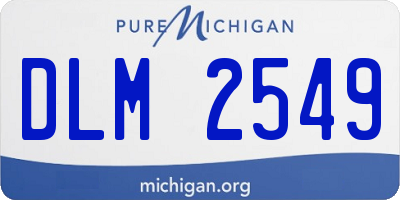 MI license plate DLM2549