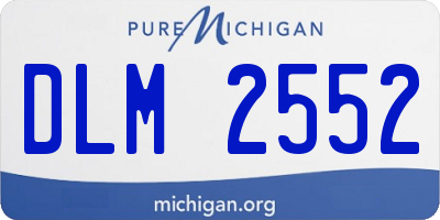 MI license plate DLM2552