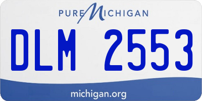 MI license plate DLM2553
