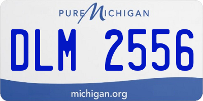 MI license plate DLM2556