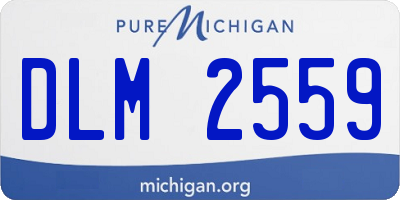 MI license plate DLM2559