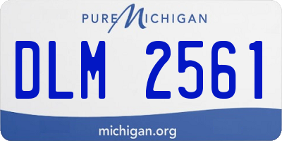 MI license plate DLM2561