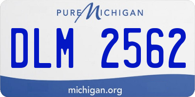 MI license plate DLM2562