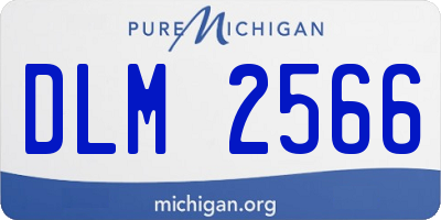 MI license plate DLM2566