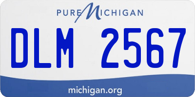 MI license plate DLM2567