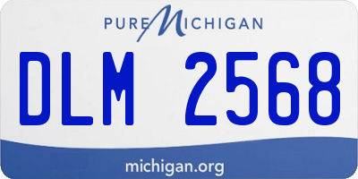 MI license plate DLM2568