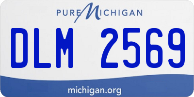 MI license plate DLM2569