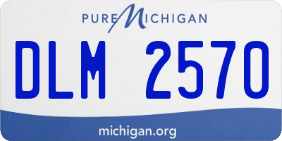 MI license plate DLM2570
