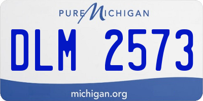 MI license plate DLM2573