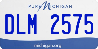 MI license plate DLM2575