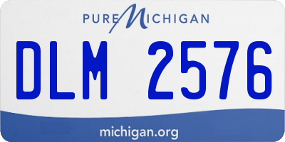 MI license plate DLM2576