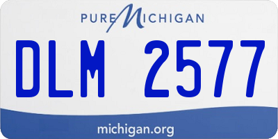 MI license plate DLM2577