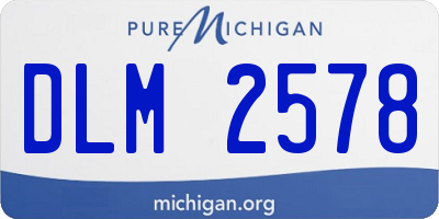 MI license plate DLM2578